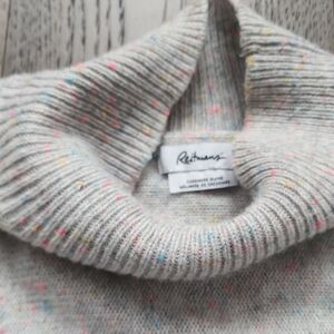 Reitmans Multicolor Speckled Cashmere Blend Turtleneck Sweater 🪷🦄